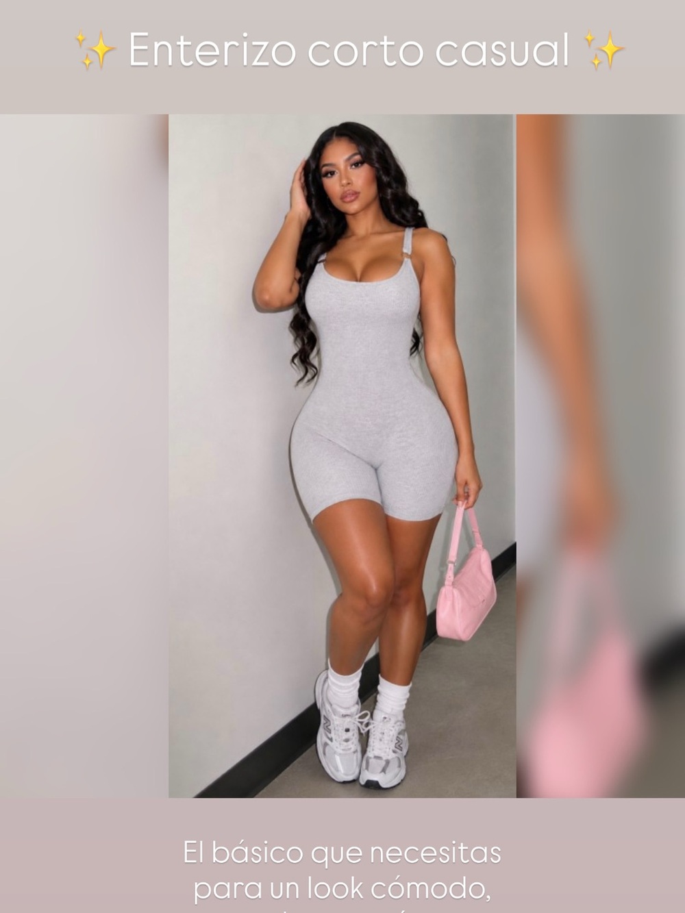 Moda Luxe Heather Gray Scoop-Neck Short Romper